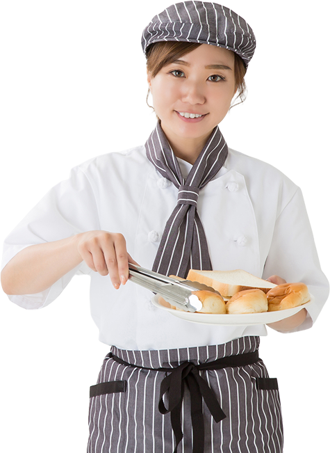 笑顔の女性